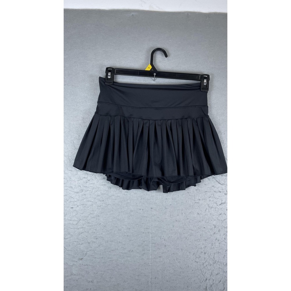 Goldhinge Skort Womens 14 Black Pleated Tennis Athletic Running Skirt‎ Lined